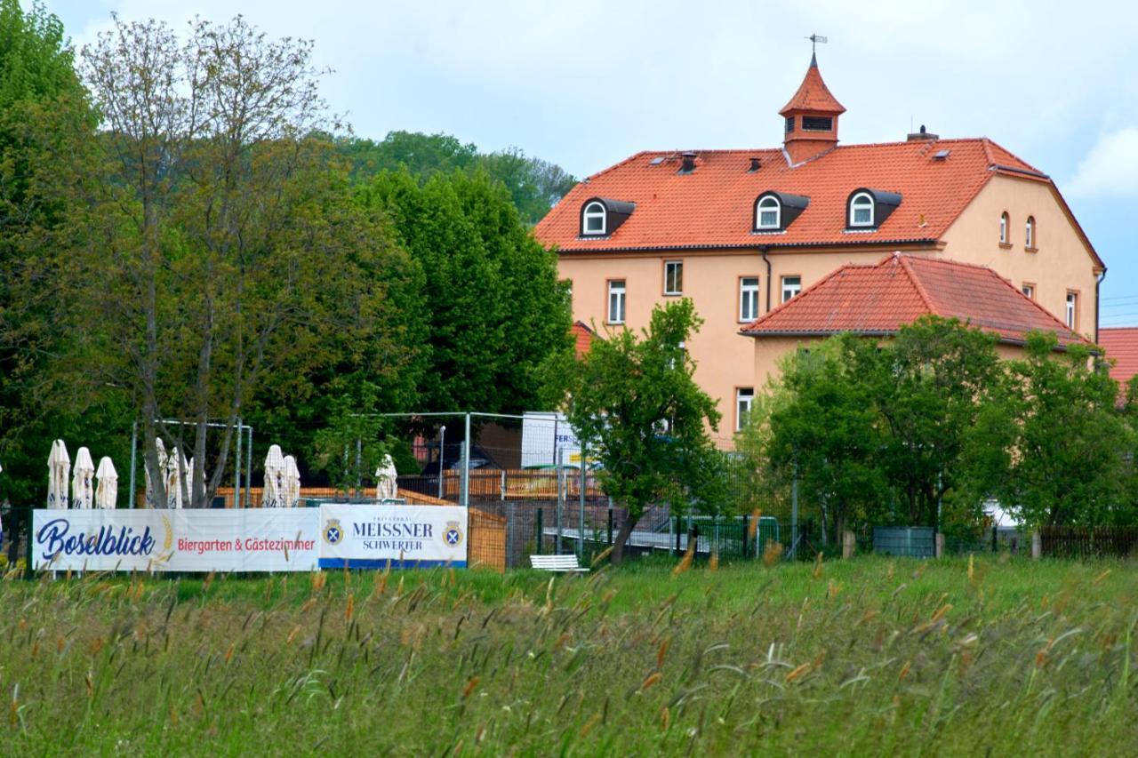 Boselblick Gaestezimmer & Biergarten Sörnewitz Kültér fotó